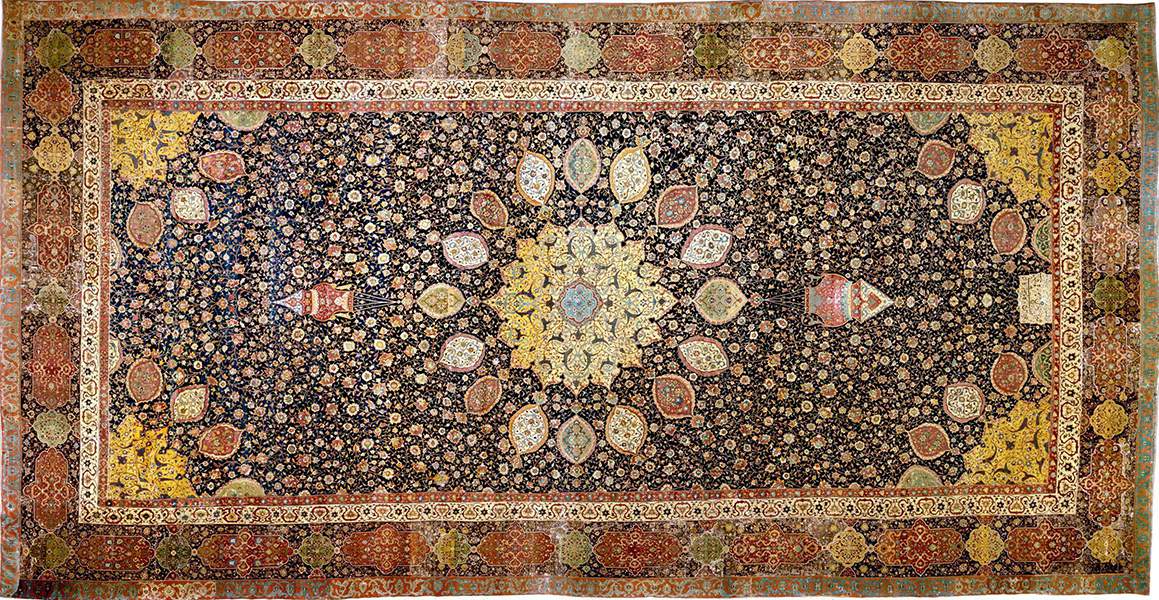 Global view of the Ardabil carpet
